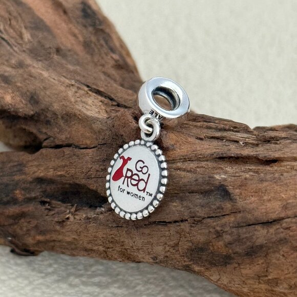 Pandora Go Red for Women Cardiovascular S925 Silver Dangle Charm - Picture 4 of 4